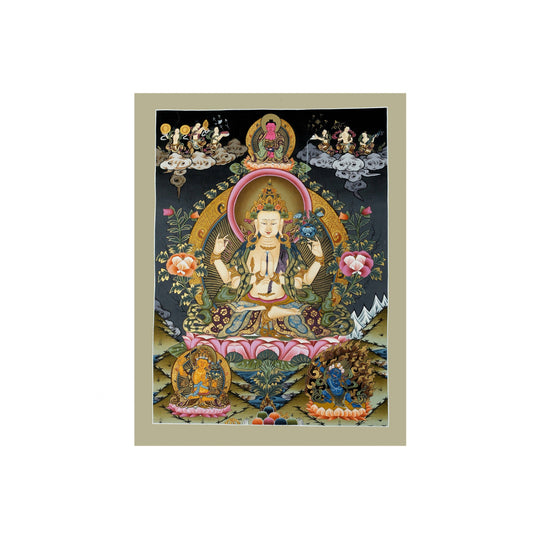 Chenrezig Small Size Thangka