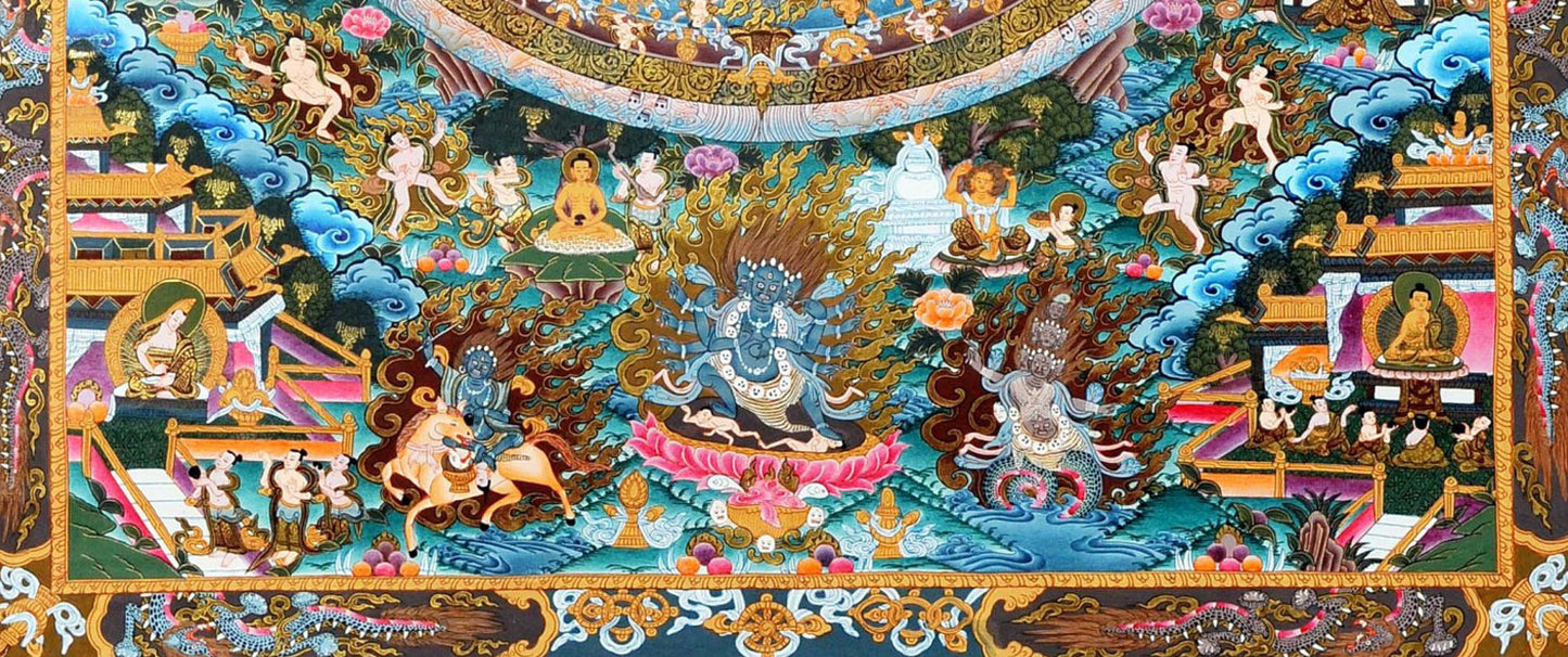 Divine Illumination - Chenrezig Mandala Thangka