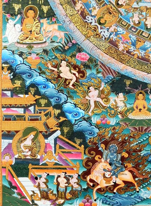 Divine Illumination - Chenrezig Mandala Thangka