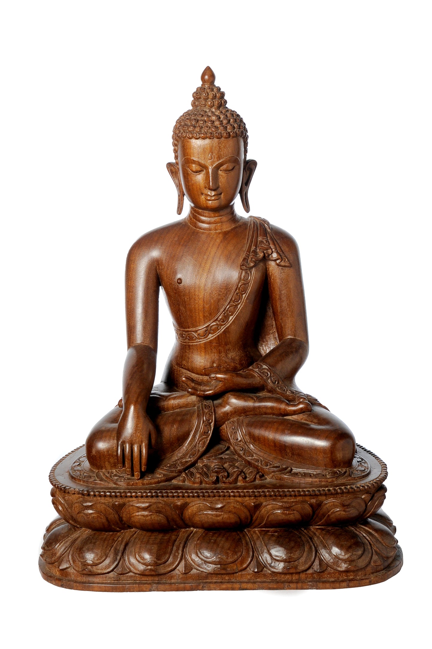 Shakyamuni Buddha Wooden Statue | Reverent Spiritual Craftsmanship