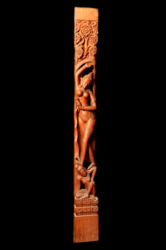 Dancing Women Wooden Tunal | Expressive Artistry