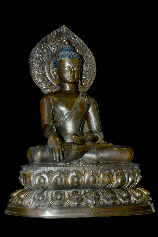 Achuvya Buddha Metal Craft Statue