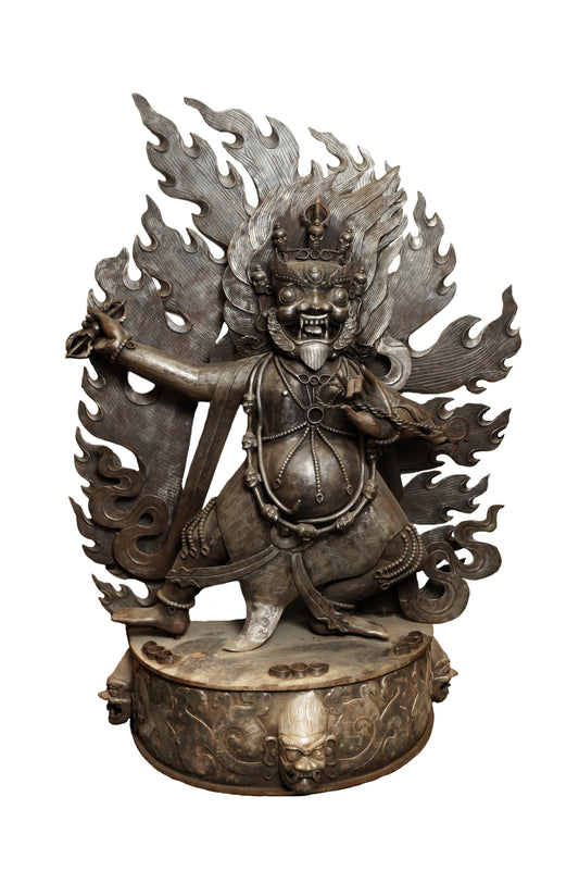 Iron Vajrapani Metal Craft Statue