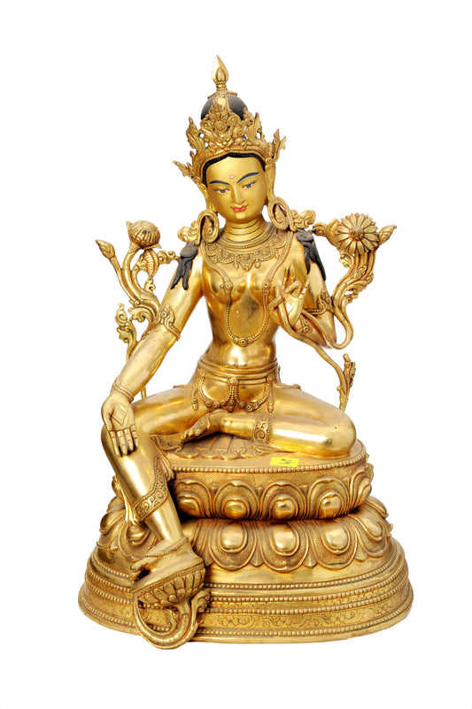 Green Tara Metal Craft Statue