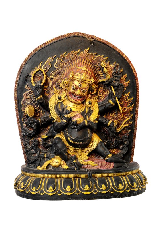 Mahakala Colored Statue