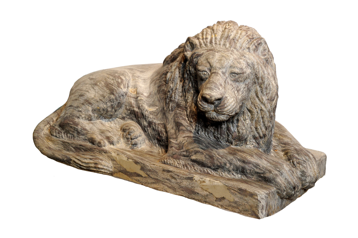 Sitting Lion Stone Sculpture