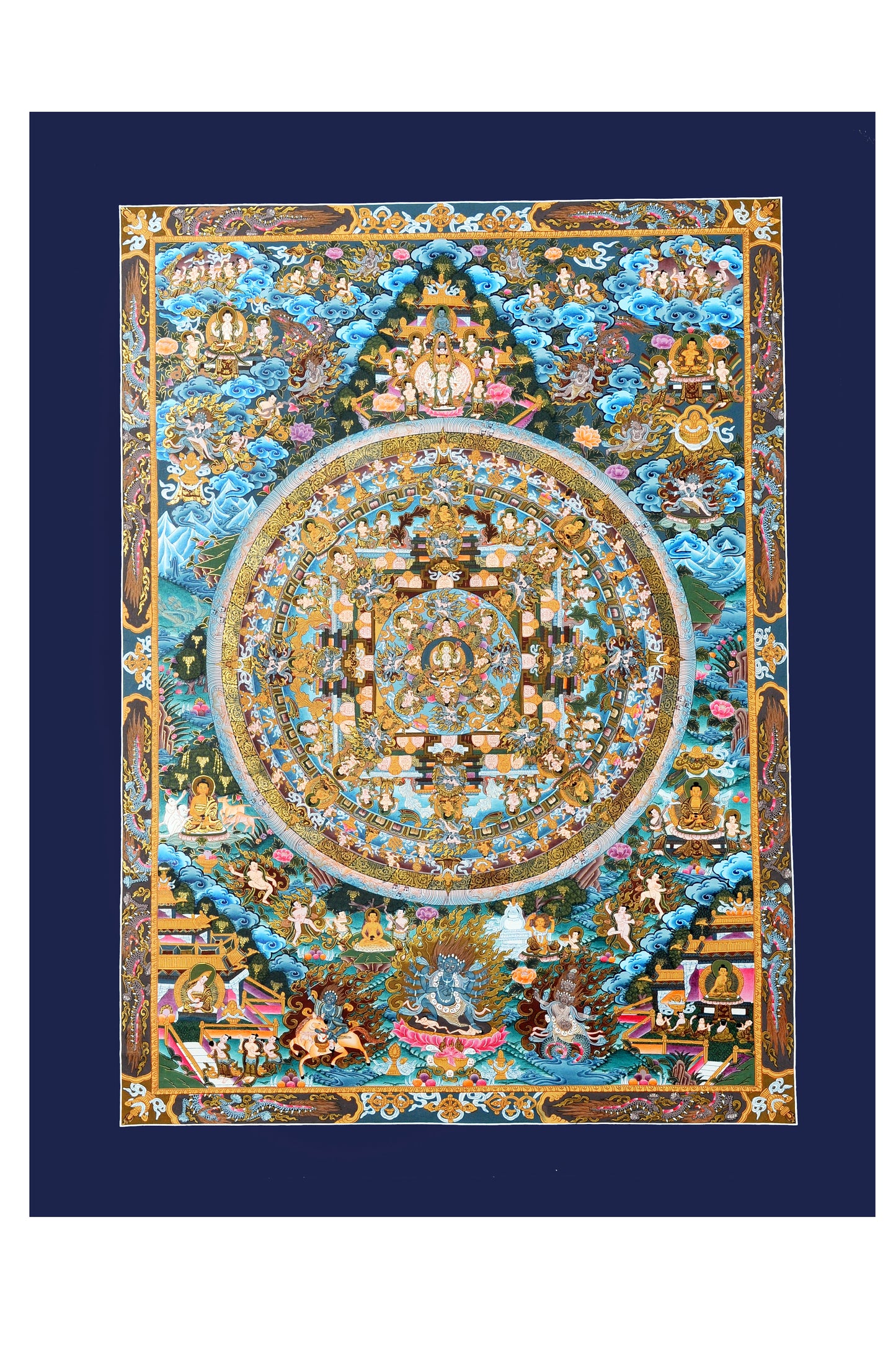 Divine Illumination - Chenrezig Mandala Thangka