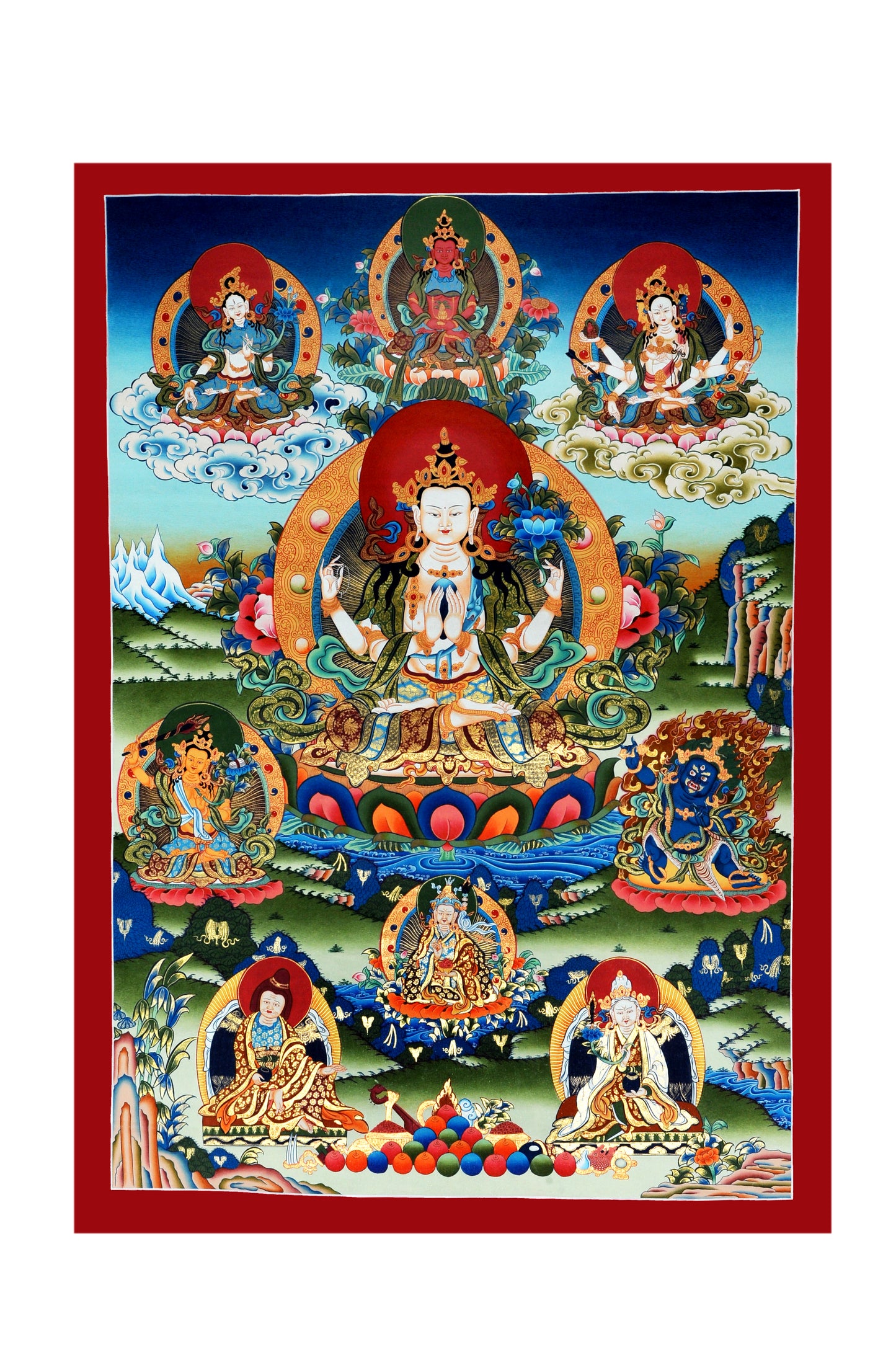 Sacred Enlightenment - Chenrezig Thangka