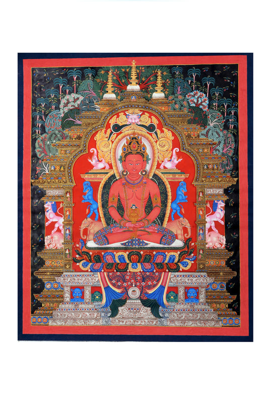 Divine Amitabha Buddha Thangka