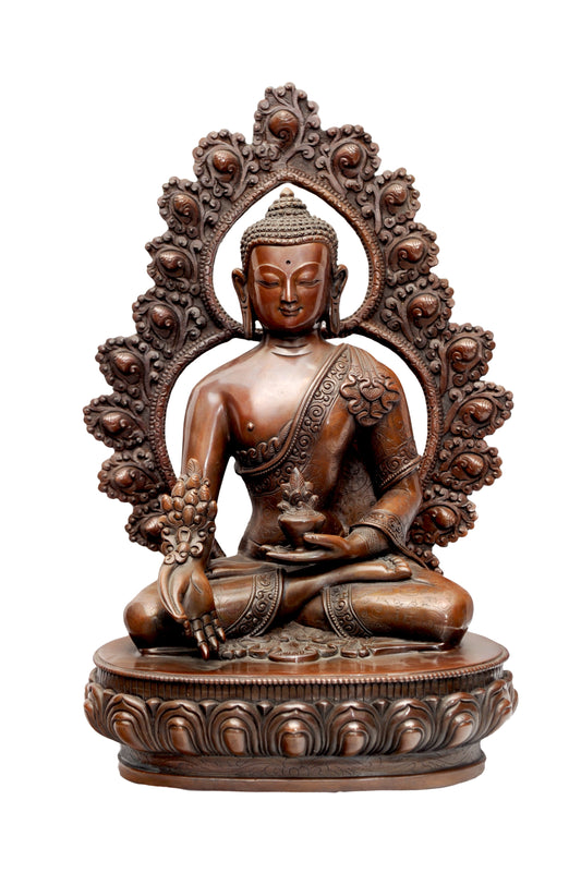 Medicine Buddha Metal Craft Statue