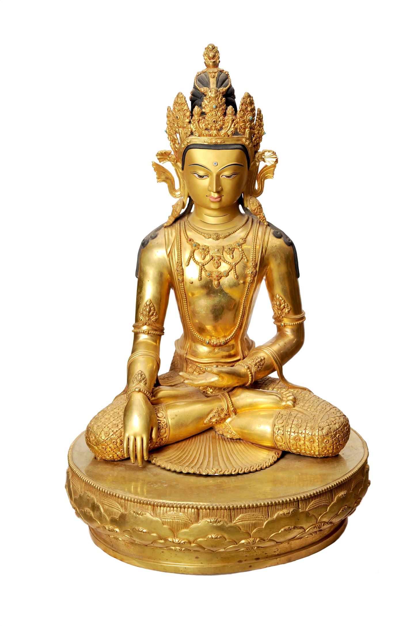 Achuvya Buddha Metal Craft Statue