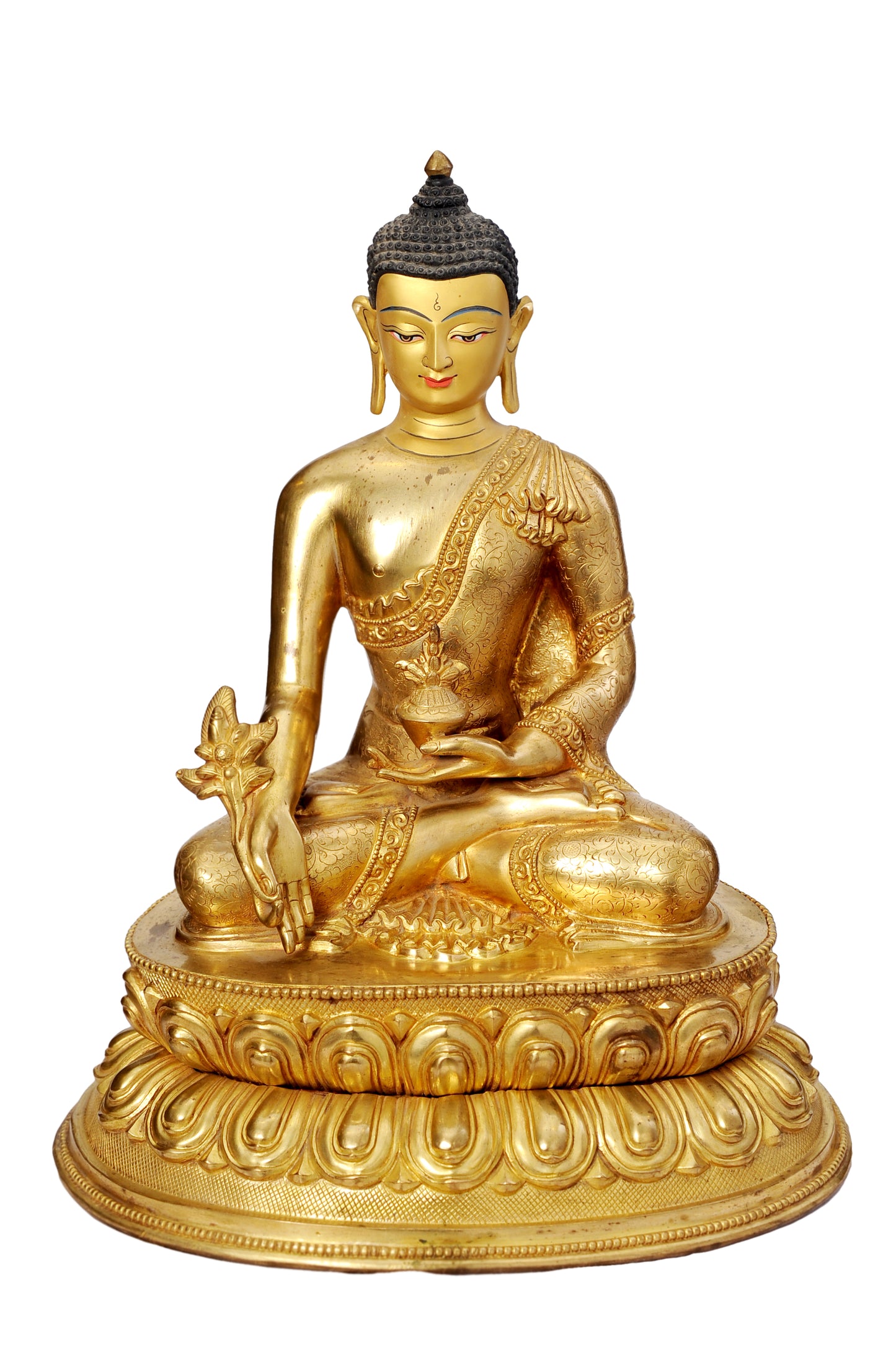 Medicine Buddha Metal Craft Statue