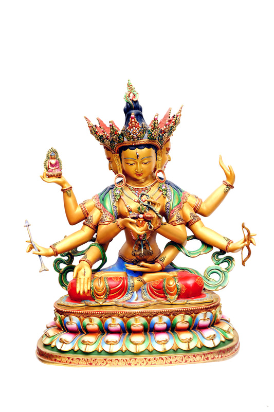 Colorful Namgyal Metal Craft Statue