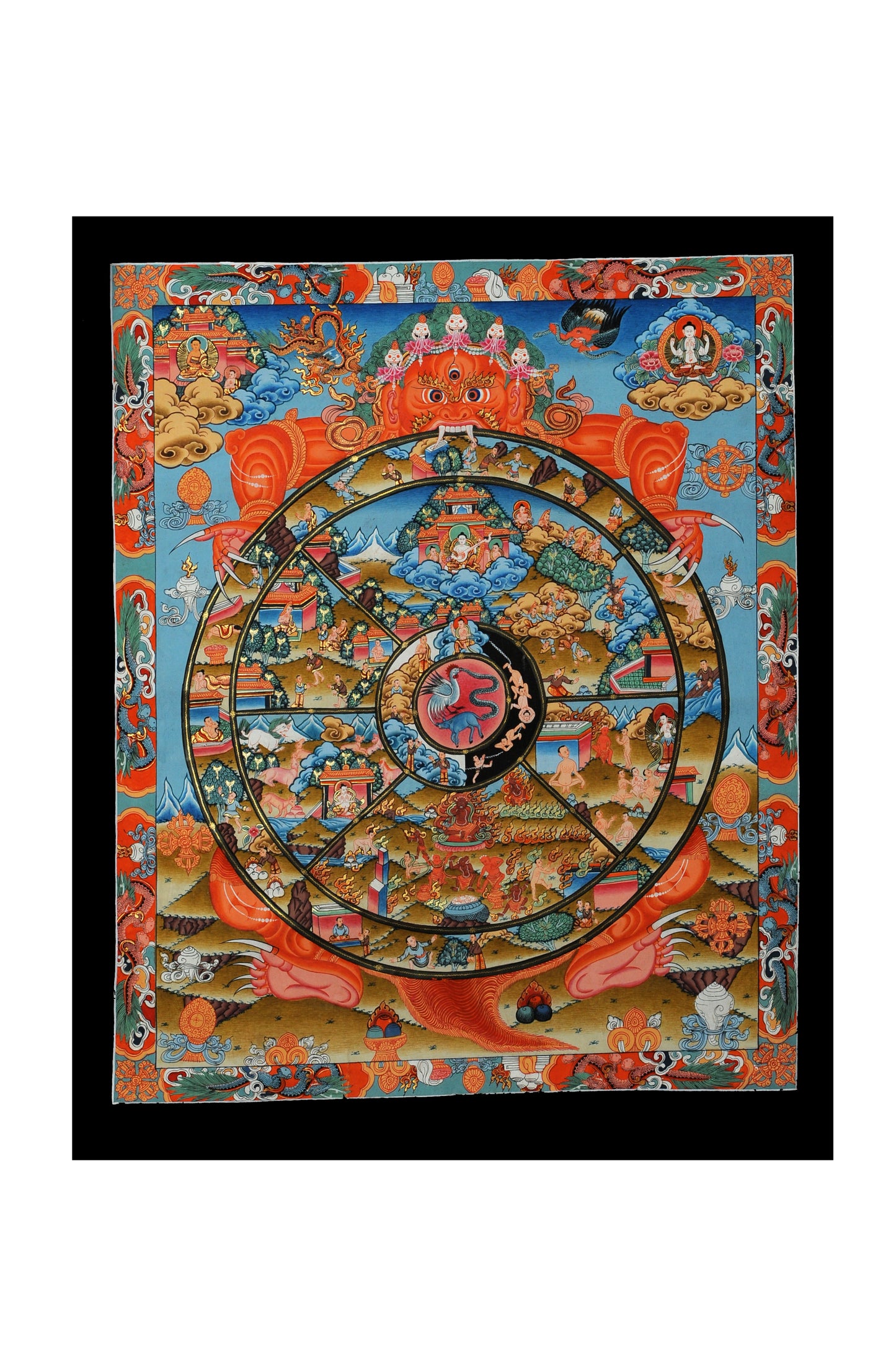 Transcendent Wheel Of Life Thangka