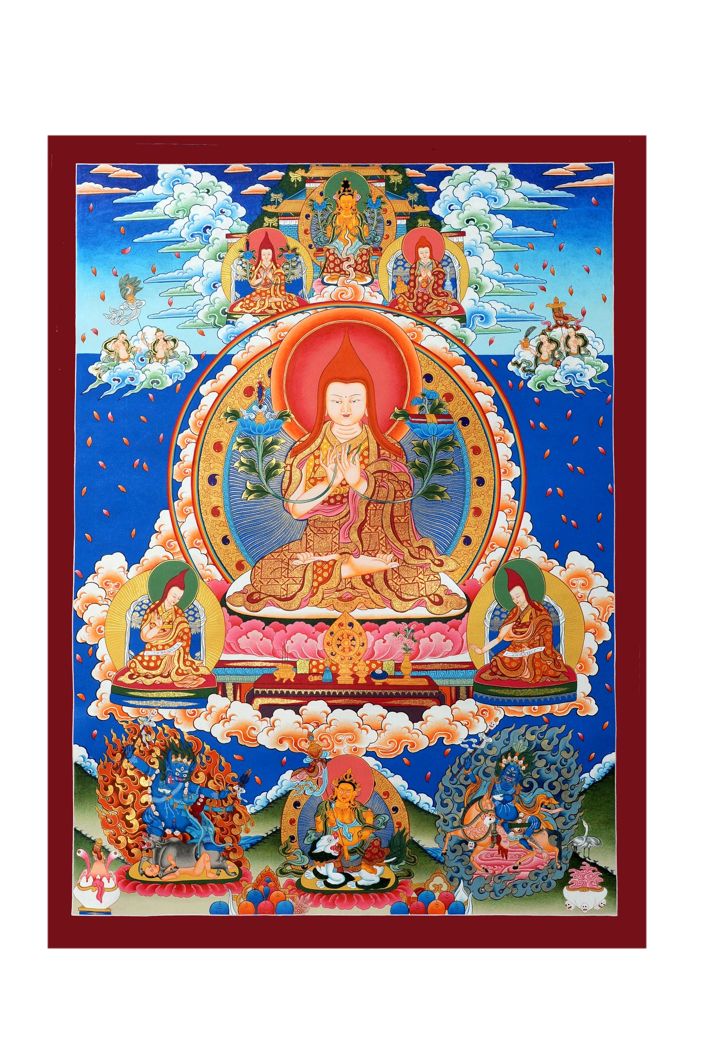 Enlightened Wisdom of Je Tsongkhapa Thangka