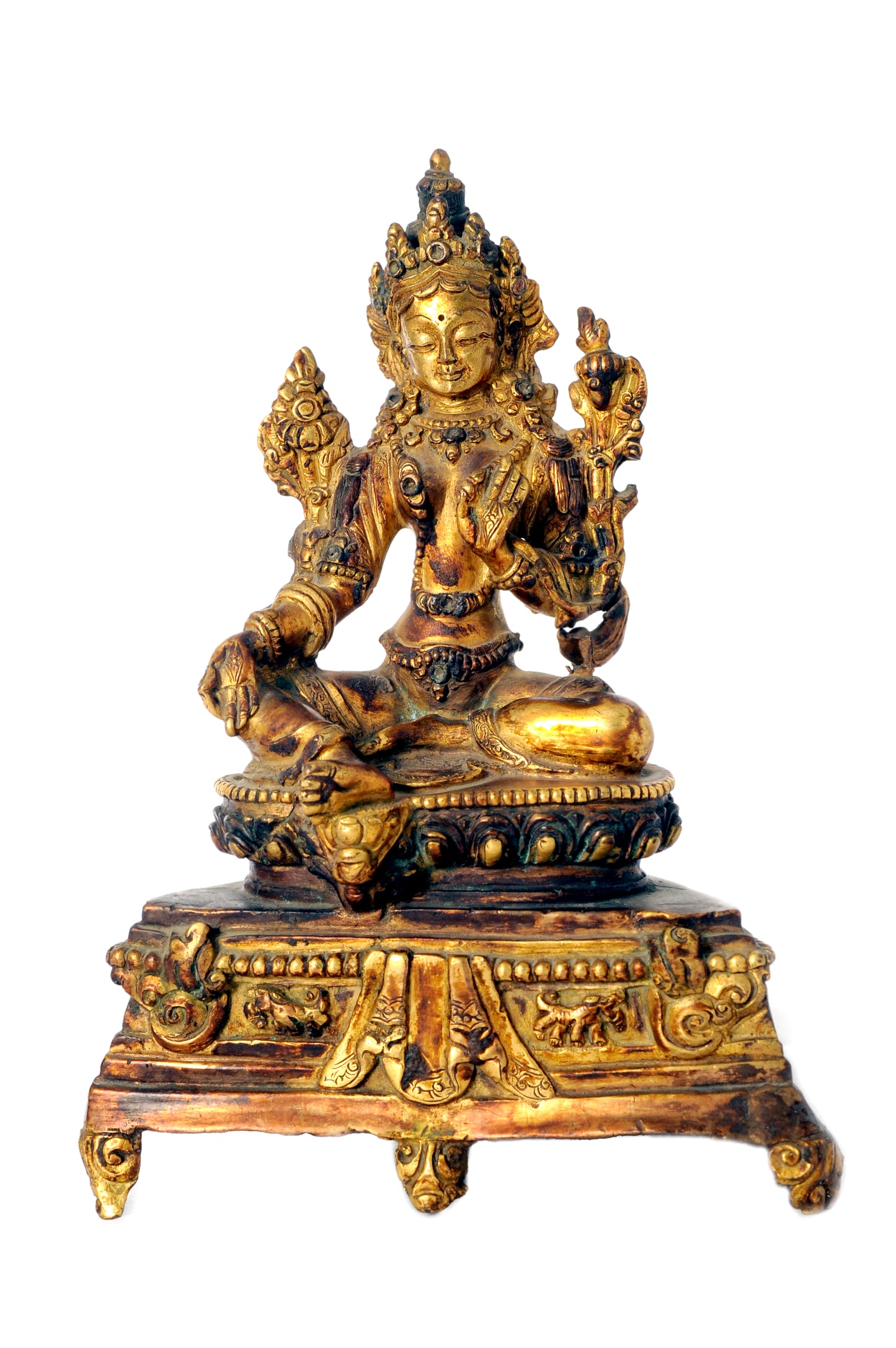 Himalayan Gold Green Tara (50+ Years Old)