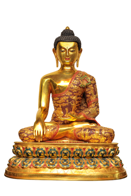 Shakyamuni Buddha Metal Statue