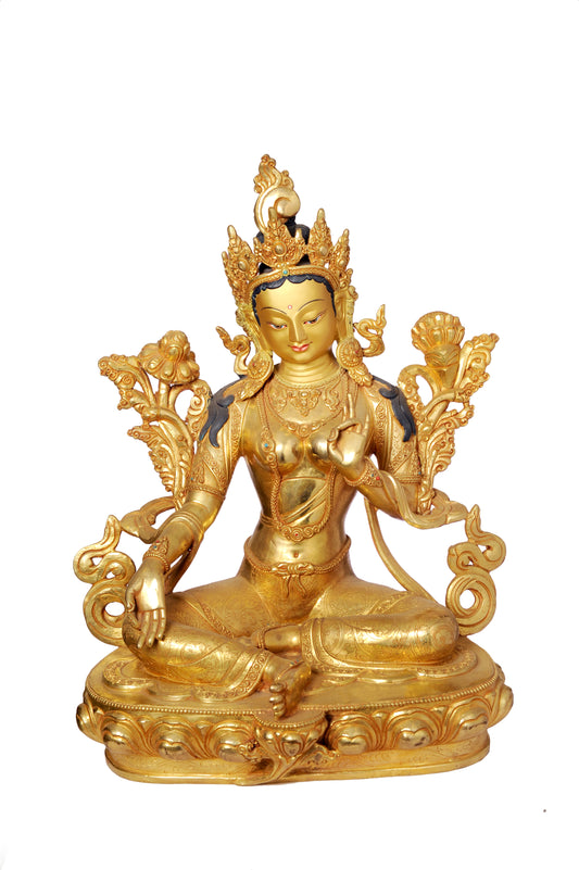 Green Tara Metal Craft Statue