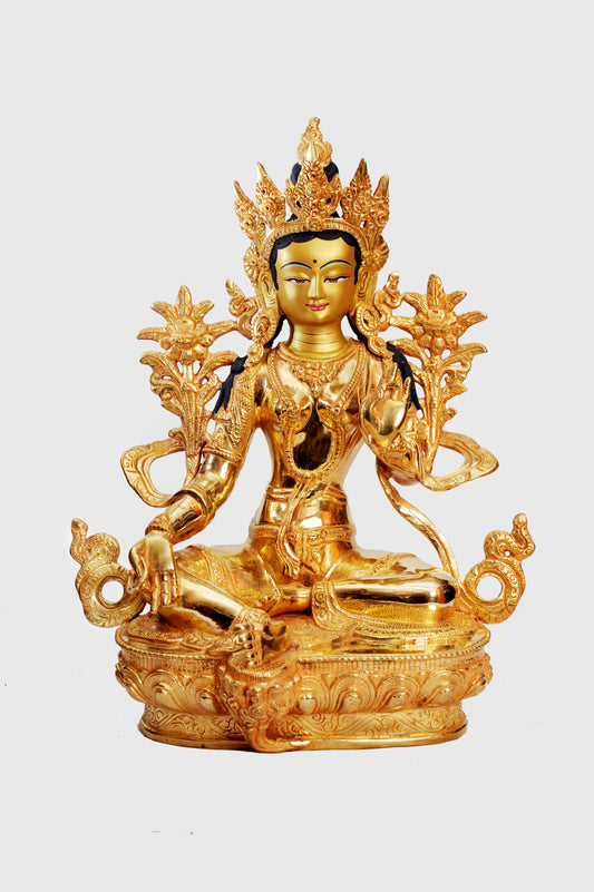 Green Tara Metal Craft Statue