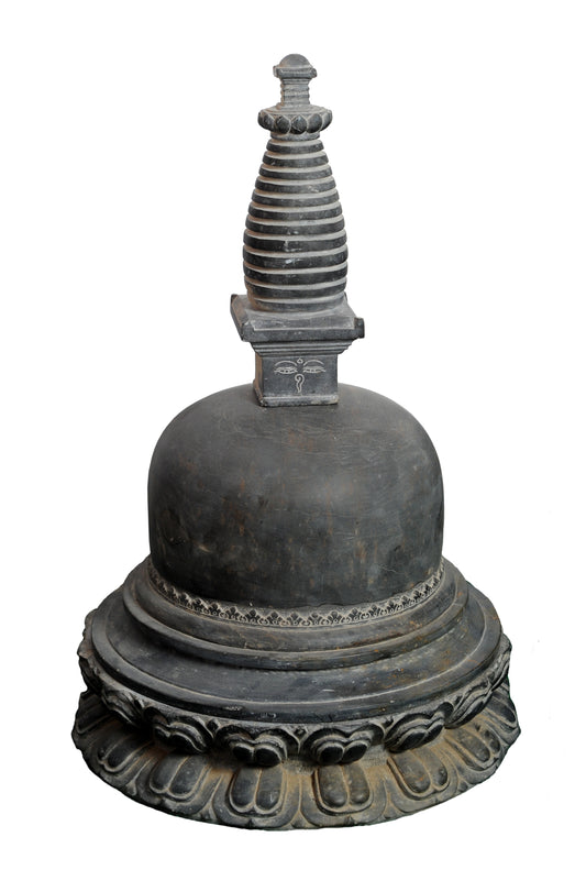 Serene Small Stupa Sculpture