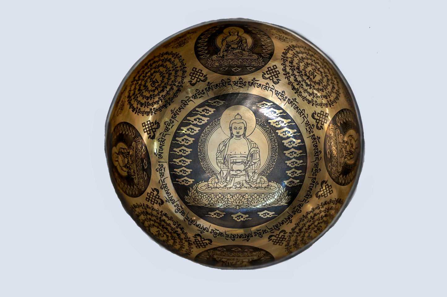 Buddha Harmony Carved Singing Bowl (20cm-28cm)